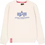 ALPHA INDUSTRIES Megztinis be užsegimo tamsiai mėlyna / balk&scaron;va
