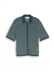 TOM TAILOR DENIM Kardiganas benzino spalva / balta