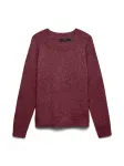 VERO MODA Megztinis 'VMDoffy' vyno raudona spalva