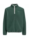 JACK & JONES Megztinis 'JORFREDERIKSBERG' tamsiai žalia / balta