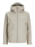 JACK & JONES Demisezoninė striukė 'Trail' rusvai pilka / balta