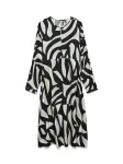 VERO MODA Suknelė 'VMCINDY REGINA' smėlio spalva / mėlyna / juoda / balta