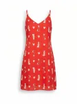 manii&rsquo;ta lacitta Vasarinė suknelė 'Loungewear dress' raudona