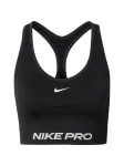 NIKE Sportinė liemenėlė 'Pro' juoda / balta