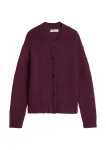 Marc O'Polo DENIM Kardiganas vyno raudona spalva