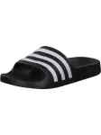 ADIDAS SPORTSWEAR Atviri batai 'Adilette Aqua' juoda / balta