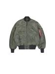 ALPHA INDUSTRIES Demisezoninė striukė 'MA-1 Distressed' tamsiai pilka / rusvai žalia