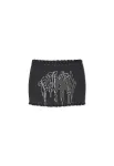 Ed Hardy Sijonas 'Gothic Drip' juoda / balta