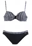 LASCANA Bikinis juoda / balta