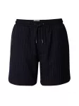DAN FOX APPAREL Kelnės 'Ian' tamsiai mėlyna jūros spalva / balta