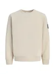 JACK & JONES Megztinis be užsegimo 'JJCLEVELAND' smėlio spalva