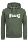 LONSDALE Megztinis be užsegimo 'Thurning' rusvai žalia / tamsiai žalia / juoda / balta