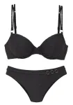 LASCANA Bikinis auksas / juoda