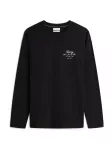 TOMMY HILFIGER Mar&scaron;kinėliai 'Logo Long Sleeve' juoda / balta