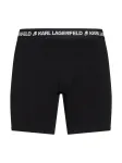 Karl Lagerfeld Boxer trumpikės pilka / juoda