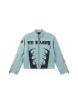 Ed Hardy Demisezoninė striukė ' Gothic Flames ' dangaus žydra / juoda