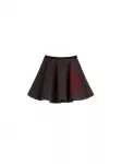 Desigual Sijonas raudona / margai juoda