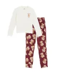 WE Fashion Miego kostiumas burgundi&scaron;ko vyno spalva / vyno raudona spalva