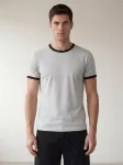 ARMIE Mar&scaron;kinėliai 'The Dave Slim-Fit T-shirt' &scaron;viesiai pilka