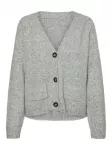 VERO MODA Kardiganas 'Boom' margai pilka