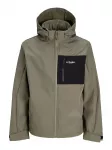 JACK & JONES Demisezoninė striukė 'JJNORTH' alyvuogių spalva