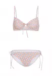 LSCN by LASCANA Bikinis mėtų spalva / purpurinė / oranžinė / rožių spalva