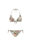 The Sunshine Brand Bikinis 'Liz' geltona / rusvai žalia / rožių spalva / balta