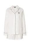Lauren Ralph Lauren Pižama su &scaron;ortais nakties mėlyna / balta