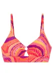 Bruno Banani Bikinio vir&scaron;utinė dalis purpurinė / oranžinė / rožinė / raudona