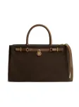 TOMMY HILFIGER Rankinė 'TOTE SUEDE' tamsiai ruda / tamsiai ruda