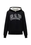 GAP Džemperis 'V-FRANCHISE HERITAGE' juoda / balta
