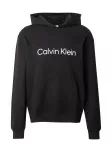 Calvin Klein Megztinis be užsegimo 'Logo' juoda / balta