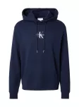 Calvin Klein Jeans Megztinis be užsegimo tamsiai mėlyna / balta
