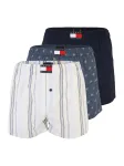 Tommy Hilfiger Underwear Boxer trumpikės tamsiai mėlyna / tamsiai mėlyna / pastelinė geltona / balta