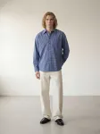ARMIE Mar&scaron;kiniai 'The Carl Blue Check Loose Shirt' mėlyna