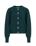 WE Fashion Kardiganas tamsiai žalia