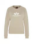 ALPHA INDUSTRIES Megztinis be užsegimo glaisto spalva / balta