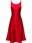 Serena Silueta Suknelė 'Below the knee satin slip dress 'Grace'' raudona