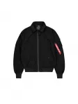 ALPHA INDUSTRIES Demisezoninė striukė raudona / juoda