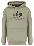 ALPHA INDUSTRIES Megztinis be užsegimo 'Basic' alyvuogių spalva