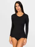 zd ZERO DEFECTS Apatiniai mar&scaron;kinėliai 'Artemisa Long-sleeve Soy fiber' juoda
