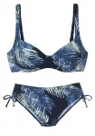 LASCANA Bikinis mėlyna / tamsiai mėlyna jūros spalva / mėtų spalva