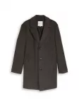 TOM TAILOR DENIM Demisezoninis paltas tamsiai ruda