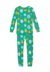 GAP Miego kostiumas 'HALLOWEEN MONSTER' &scaron;viesiai mėlyna / geltonosios citrinos spalva / žalia / oranžinė