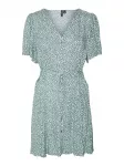 VERO MODA Palaidinės tipo suknelė 'VMAlba' pastelinė žalia / balta