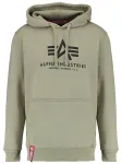 ALPHA INDUSTRIES Megztinis be užsegimo 'Basic' alyvuogių spalva