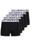 JACK & JONES Boxer trumpikės 'JACSense' juoda / balta