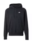 Nike Sportswear Megztinis be užsegimo 'Club Fleece' juoda / balta
