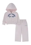 Abercrombie & Fitch Treningas opalo / pastelinė rožinė / juoda
