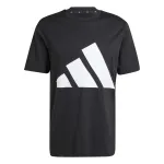 ADIDAS SPORTSWEAR Sportiniai mar&scaron;kinėliai 'Essentials' juoda / balta